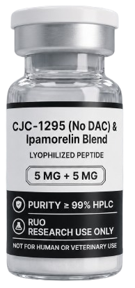 CJC-1295 No DAC + Ipamorelin research vial