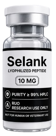Selank research vial